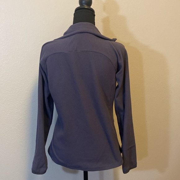 The North Face Fleece quarter zip Purple pockets small sku073 - Picture 5 of 11